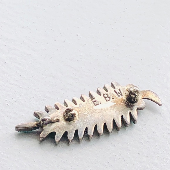 VTG ZUNI WAATSA NEEDLEPOINT TURQUOISE PENDANT BROO - Picture 6 of 8